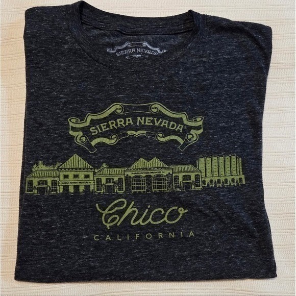 Sierra Nevada Tops - Sierra Nevada Brewery T-Shirt Chico California Graphic Tee Size Medium